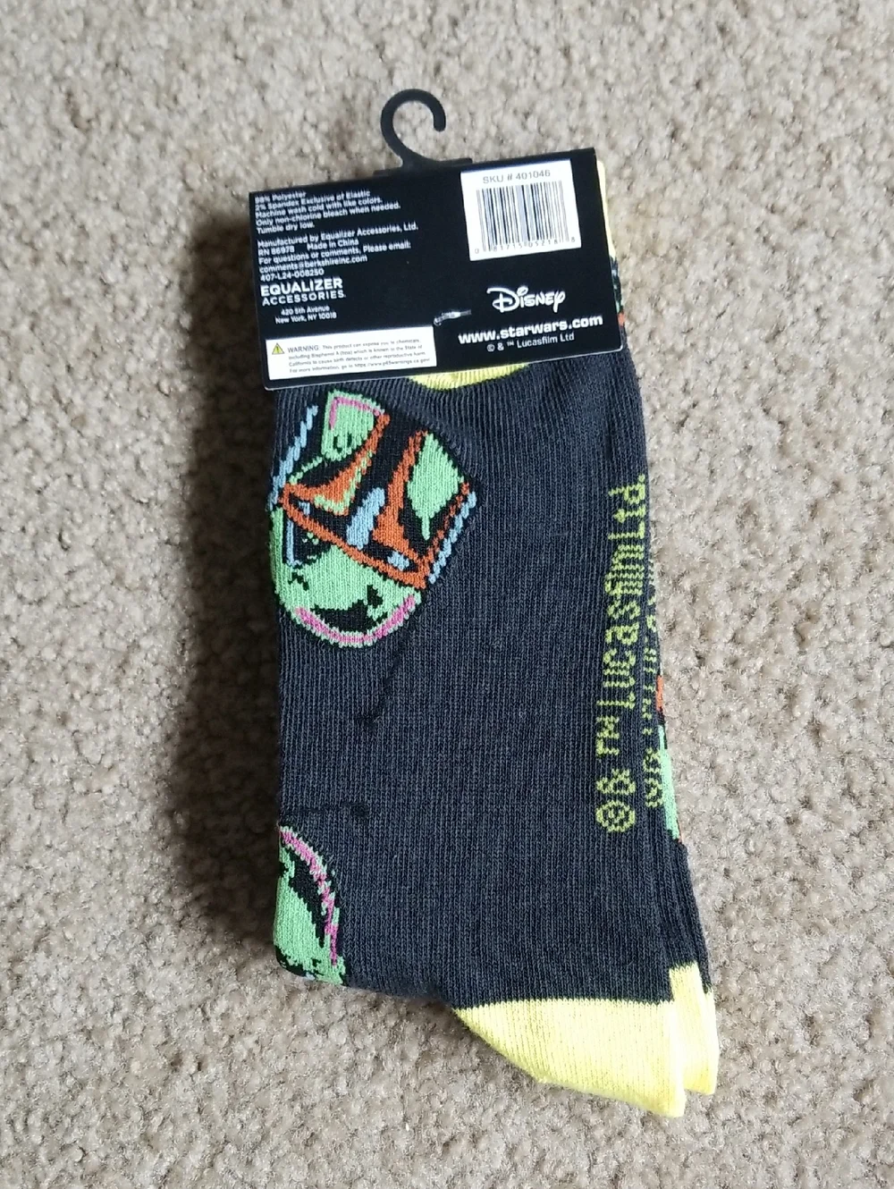 Star Wars Boba Fett Crew Socks